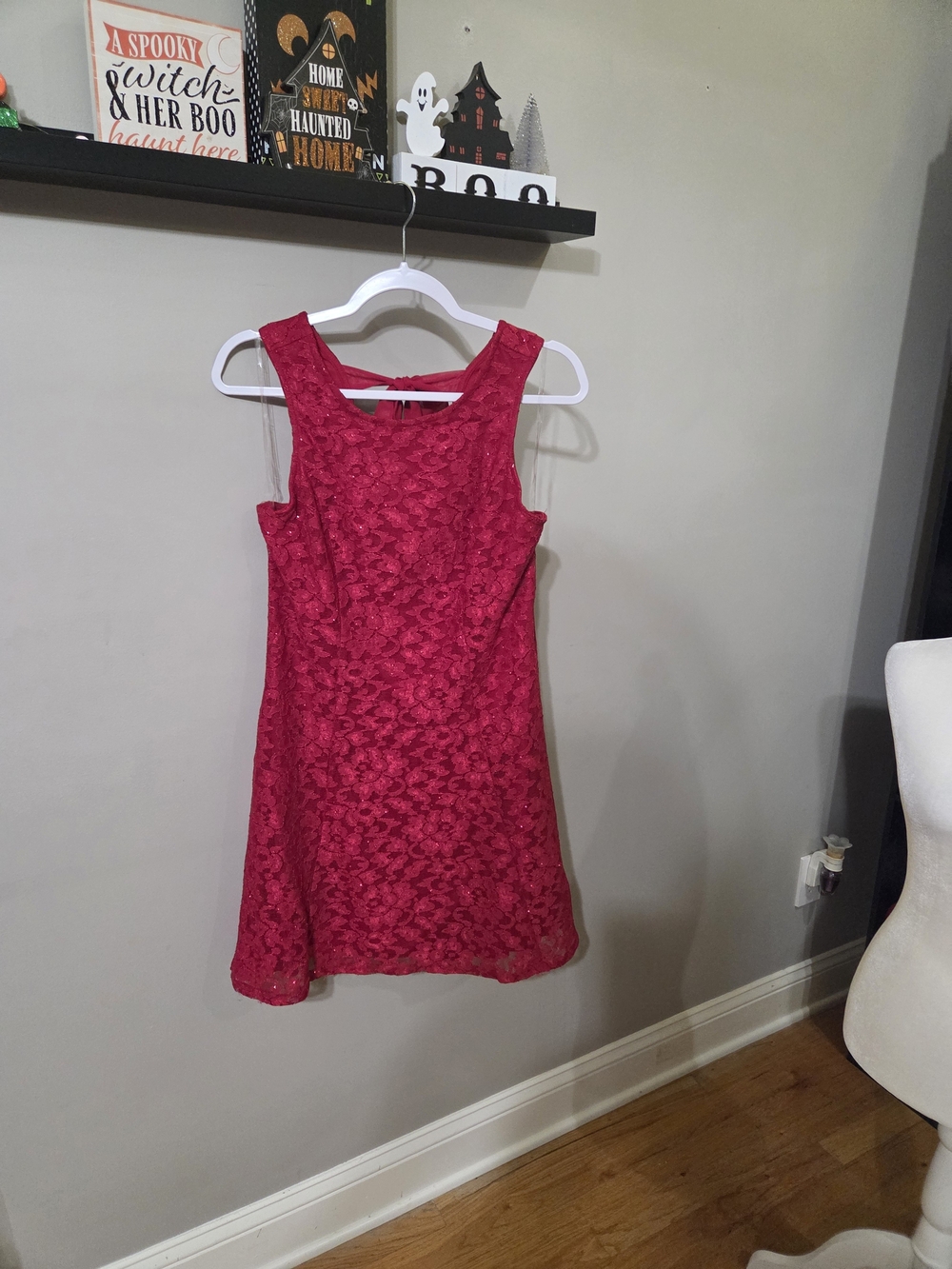 Speechless Girls Red Lace A-Line Party Dress